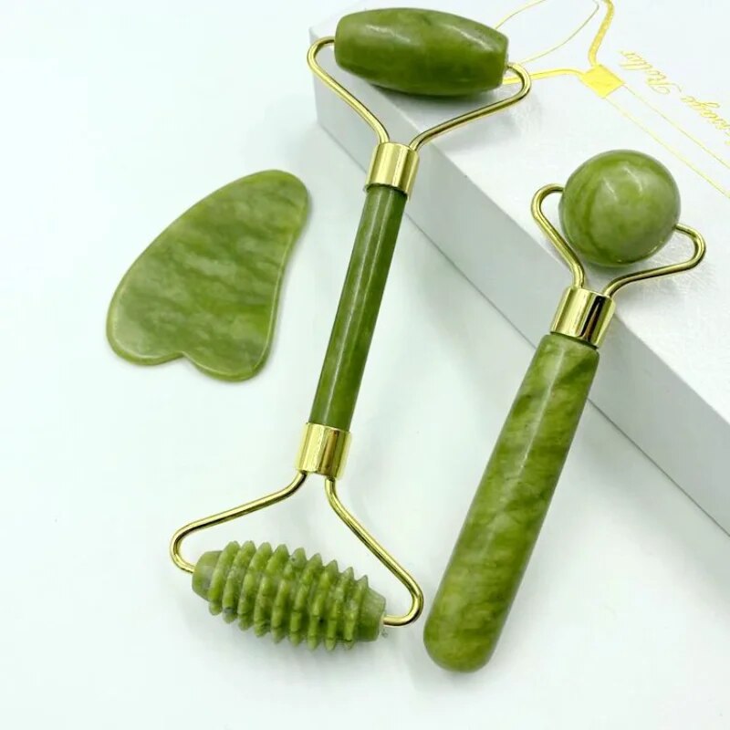 Roller massage en jade et pierre de Gua Sha Elity Women™